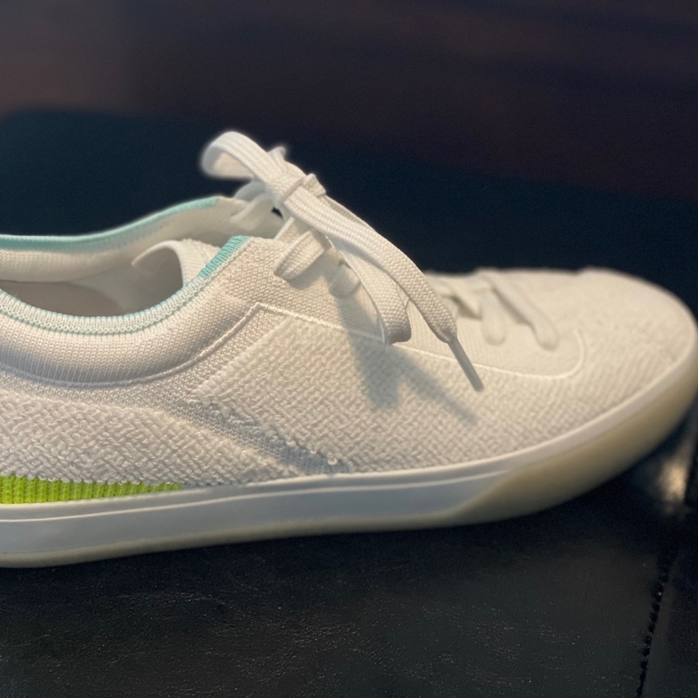 Rothy’s White Terry Lace Ups, NWT